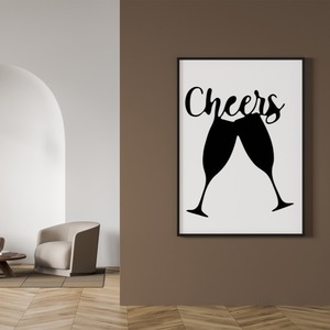 Cuadro de hierro colgante de pared con diseño de copa de vino, decoración creativa para <span class=keywords><strong>pub</strong></span> y cafetería, venta al por mayor - Product Image 3