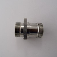 Adaptateur de connecteur coaxial RF, connecteur femelle DIN 7/16 à connecteur femelle DIN 7/16 avec bride carrée de 35 mm