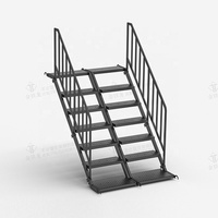 Échelle plateforme en acier pour la construction d'événements, échelle d'échafaudage en vente