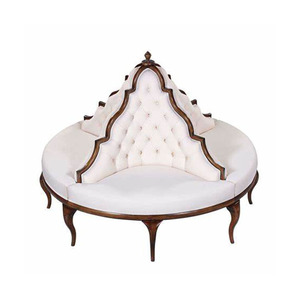 Canapé matelassée Design italien chignons field, canapé d'angle demi-rond en tissu Beige, livraison gratuite, 2019 - Product Image 5