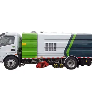 Urban road maintenance and cleaning vehicle vacuum sweeping integrated vehicle