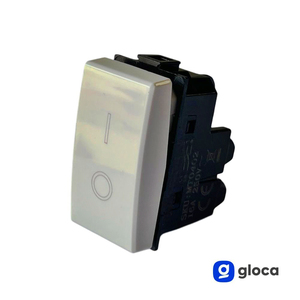 Gloca Lot de 3 interrupteurs muraux 1 gang 1 voie 16A 250V en plastique, installation facile, compatibles avec la série Matix - Product Image 4