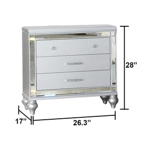 Ensemble <span class=keywords><strong>de</strong></span> chambre à coucher Queen <span class=keywords><strong>de</strong></span> luxe 5 pièces Construction en bois design antique Tête <span class=keywords><strong>de</strong></span> <span class=keywords><strong>lit</strong></span> <span class=keywords><strong>de</strong></span> cheminée <span class=keywords><strong>Meuble</strong></span> <span class=keywords><strong>TV</strong></span> Marchepied Finition grise pour hôtel - Product Image 3