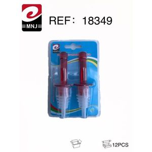 Mnj Bottle Stoppers Red Plastic 2Pcs For Wine Bottles - Product Image 3