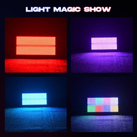 Vibe Aura - Luz LED Profesional para Escenario 3 en 1 RGBW Strobe Matrix DMX512 190W IP20 Compatible con Homekit/Alexa para DJ, Discotecas y Espectáculos en Vivo