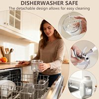 Mixeur Électrique Sans Fil 9-en-1 OEM pour Aliments Bébé, Cuiseur Vapeur en Verre, Bol et Réservoir en Verre Grande Capacité 12oz pour la Préparation de Purées