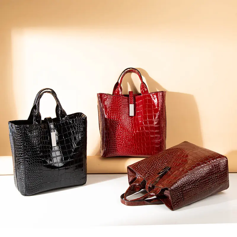 New Type 3 Piece Set Single Shoulder Oblique Cross Bag Hand Bag 3 Pocket Large Capacity Women's Bag Luxury