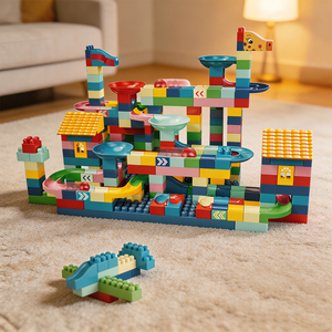 Set de Bloques de Construcción de 267 Piezas, Bloques de Construcción DIY, Juguete Educativo de Ladrillos para Niños Pequeños, Juego Interior para Padres e Hijos y Regalo - Product Image 3