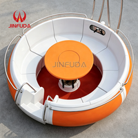 Équipement de jeux aquatiques, bateau donut électrique avec barbecue pour la vente
