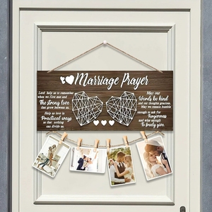 Valentine's Day Decorative Wooden Hanging Photo Clip Plaque For Wedding <b>Party</b> <b>Decoration</b> And Photo <b>Wall</b> Hanging Ornament - Product Image 2