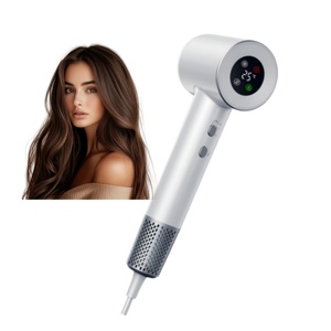 Sèche-cheveux ionique haute vitesse avec écran LCD, en plastique, pour usage domestique et hôtelier - Product Image 1