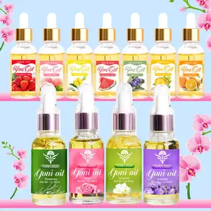 Huile essentielle de soins féminins Yoni à base de plantes, marque privée, huile de Yoni, resserrement Vaginal, Rose, ananas, huile essentielle de Yoni