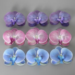 IA0070 Cabezas de Orquídeas <span class=keywords><strong>Dendrobium</strong></span> Artificiales Impresas en 3D, 9.5cm, Orquídeas Artificiales al por Mayor - Product Image 1