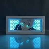 Anime Paper Cut LED Light Box Handmade Manga Shadow Lamp Carving Night Light Lampe de table pour décoration de chambre