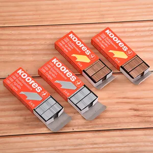 יצרן אספקת משרד צבע כסף מיוחד מגולוון 24/6 stapler staples מתכת נירוסטה סיכה