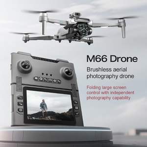 Drone pliable Enttgo M66 avec télécommande / Wi-Fi, transmission d'images à 15 km, moteur sans balais 720p, maintien d'altitude - Product Image 5