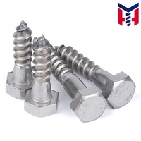 A2 Stainless Steel Wood Screws Torx Flat Head Threaded Nails Customizable Lengths for Building Construction