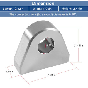 Steel Welded <b>Ring</b> Bracket 1 Inch <b>Thick</b> Heavy Duty For Motorcycle Bumper Retrofit Upgrade 2 Pack - Product Image 3