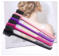 Brosse de nettoyage des bords de la perruque en dentelle Brosse à cheveux multifonctionnelle 5-en-1 pour contrôler les bords des sourcils