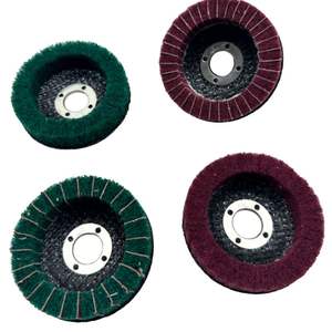 3 inch không dệt nylon nắp màu xanh lá cây cọ rửa Màu Đỏ Pad đánh bóng bánh xe mài đánh bóng bánh xe cho Máy mài góc mài mòn loại đĩa - Product Image 3