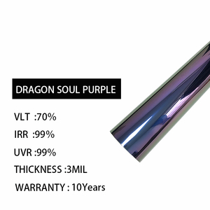 Película para Ventanas de Auto con Tinte Camaleón, Color Morado Alma de Dragón, VLT 70%, Tinte Camaleón con Protección UV - Product Image 2