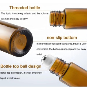 10 Ml Rỗng Purfom Macaron 10 Ml Liptint Dầu Nước Hoa Tinh Thể Hổ Phách Lăn Bóng Chai Cho Tinh Dầu Cao Nắp Tre - Product Image 4