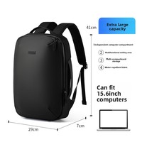 Sac à dos décontracté haut de gamme pour homme, imperméable, en polyester Oxford, grande capacité, avec bretelles à coussin d'air, fermeture éclair et fermoir, couleur unie