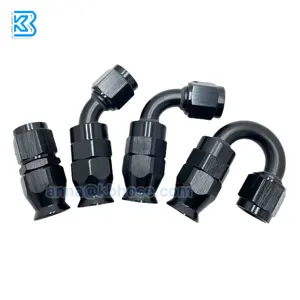 An3 An4 An6 An8 An10 An12 An16 Straight 45deg 90deg 180deg Aluminum Ptfe Fuel Line <strong>Hose</strong> <strong>End</strong> an Fittings - Product Image 6