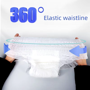 使い捨て可能な大人用おむつパンツソフト弾性ウエストバンドプリント特徴と快適 - Product Image 6