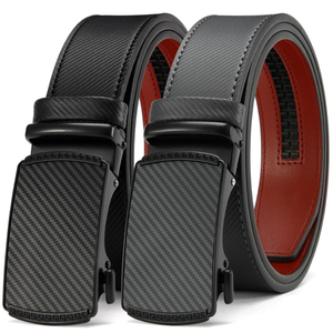 2024 Wholesale Genuine Leather <strong>Belt</strong> Luxury Business Men Black Adjustable Casual Automatic Buckle <strong>Belts</strong> - Product Image 1