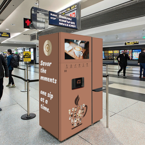 เครื่องจำหน่ายสินค้าเชิงพาณิชย์สำหรับเครื่องดื่มกาแฟน้ำแข็งพร้อมหน้าจอสัมผัส - Product Image 1