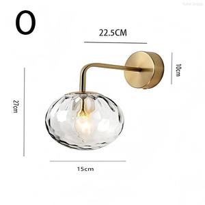 Lampe murale LED en verre doré, design moderne, intensité variable, éclairage créatif pour escalier, intérieur, chambre à coucher, salon, facile à installer - Product Image 6