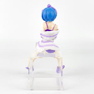 Figura de Manga de 14CM, estatuas Re Zero, ropa para el hogar, niñas, <span class=keywords><strong>Rem</strong></span> Ram, figura de PVC, juguetes de Anime - Product Image 4