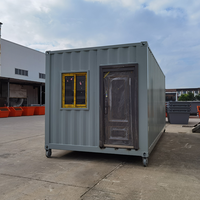 Maison conteneur préfabriquée modulaire, bureau de chantier temporaire et camp de travail étanche avec certification ISO