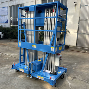 12M di động điện đôi <span class=keywords><strong>mast</strong></span> thủy lực nhôm <span class=keywords><strong>mast</strong></span> Lift dọc người đàn ông nâng - Product Image 5