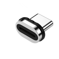 Punta de Carga Magnética Tipo C, Adaptador de Conector USB-C de 24 Pines, Enchufe de Aleación de Zinc, Nuevo, Solo el Conector, Cable No Incluido, Móvil