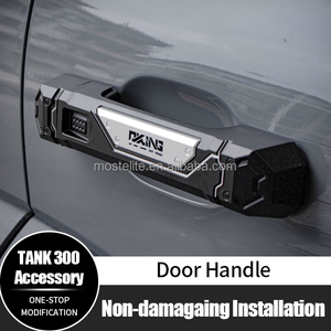 อุปกรณ์ตกแต่งภายนอกดีไซน์ใหม่ ชุด 5 ชิ้น ฝาครอบมือจับประตูอะลูมิเนียมสำหรับ GWM Tank 300 - Product Image 2