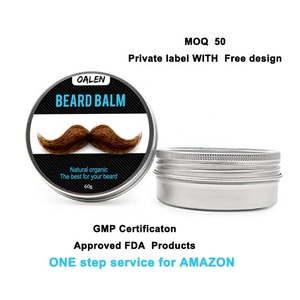 Baume hydratant pour <span class=keywords><strong>barbe</strong></span>, produit cosmétique, OEM, vente en gros, nourrissant, adoucissant, cire, 60G, livraison gratuite - Product Image 2
