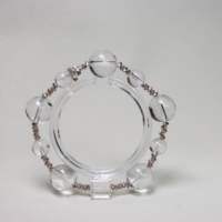 Bracelet en cristal blanc de qualité supérieure, guérisseur de l'âme, perles de quartz clair naturel, géométrie sacrée Reiki, chakra, pierres de guérison spirituelle