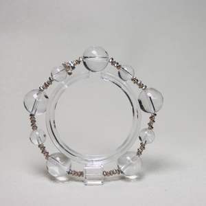 Bracelet en cristal blanc <span class=keywords><strong>de</strong></span> qualité supérieure, guérisseur <span class=keywords><strong>de</strong></span> <span class=keywords><strong>l</strong></span>'<span class=keywords><strong>âme</strong></span>, perles <span class=keywords><strong>de</strong></span> quartz clair naturel, géométrie sacrée Reiki, chakra, pierres <span class=keywords><strong>de</strong></span> guérison spirituelle - Product Image 4