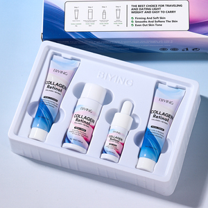 Ensemble de soins de la peau au collagène + rétinol de marque privée comprenant une crème de sérum pour le visage nettoyant tonique raffermissant vente en gros ensemble de soins de la peau OEM