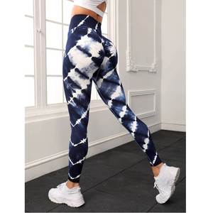 Seamless Tie-Dye Women's Yoga <strong>Leggings</strong> Hot Fitness Sports Tights for Workout and Hip Training - Product Image 3
