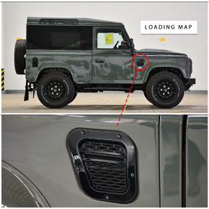 2 Piezas de Rejillas de Ventilación Laterales para Automóviles, Accesorios de <span class=keywords><strong>Tuning</strong></span> para Land Rover Defender - Product Image 5