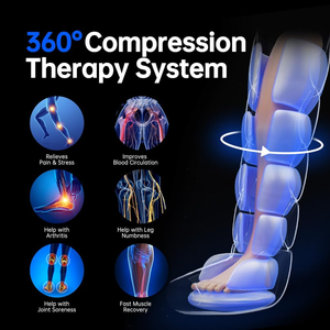 Portable Electric <b>Air</b> Compression Leg Massager with Digital Display Recovery <b>Boots</b> for Blood Circulation Therapy Home Health - Product Image 6