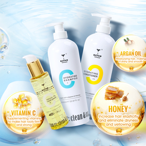 Shampoo et revitalisant hydratants au miel pour les soins capillaires avec logo personnalisé, sérum à l'huile d'argan pour les cheveux, shampooing réparateur nourrissant - Product Image 5