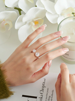 Montre-bracelet pour femme avec perle, élégante et tendance, coffret cadeau incluant une bague, idéale pour offrir en fêtes