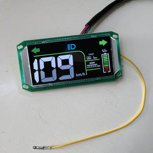 แผงควบคุมหน้าจอ LCD สี48V-96V ระดับแบตเตอรี่/ความเร็ว/แสงสำหรับสกู๊ตเตอร์ไฟฟ้าจักรยานสามล้อชิ้นส่วน DIY - Product Image 1