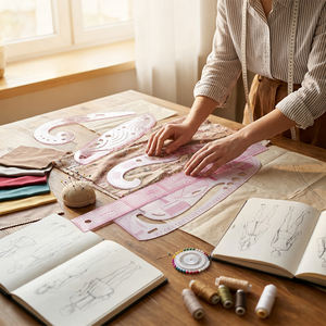 Juego <span class=keywords><strong>de</strong></span> Reglas <span class=keywords><strong>de</strong></span> <span class=keywords><strong>Curva</strong></span> <span class=keywords><strong>Francesa</strong></span> para Costura JP 55-6, Plantilla <span class=keywords><strong>de</strong></span> Dibujo para Medir, Confeccionar y Diseñar Ropa - Product Image 2