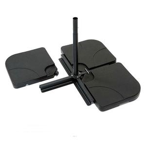 <strong>Heavy</strong> <strong>Duty</strong> 4-Piece Plastic <strong>Parasol</strong> <strong>Base</strong> Set Stable Support for Patio Umbrellas Outdoor Use - Product Image 1