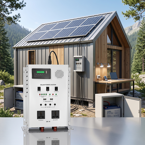 Système d'onduleur solaire empilable hors réseau avec panneaux solaires pour la sauvegarde d'urgence domestique et le stockage d'énergie - Product Image 5